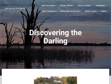 Tablet Screenshot of discoveringthedarling.com.au